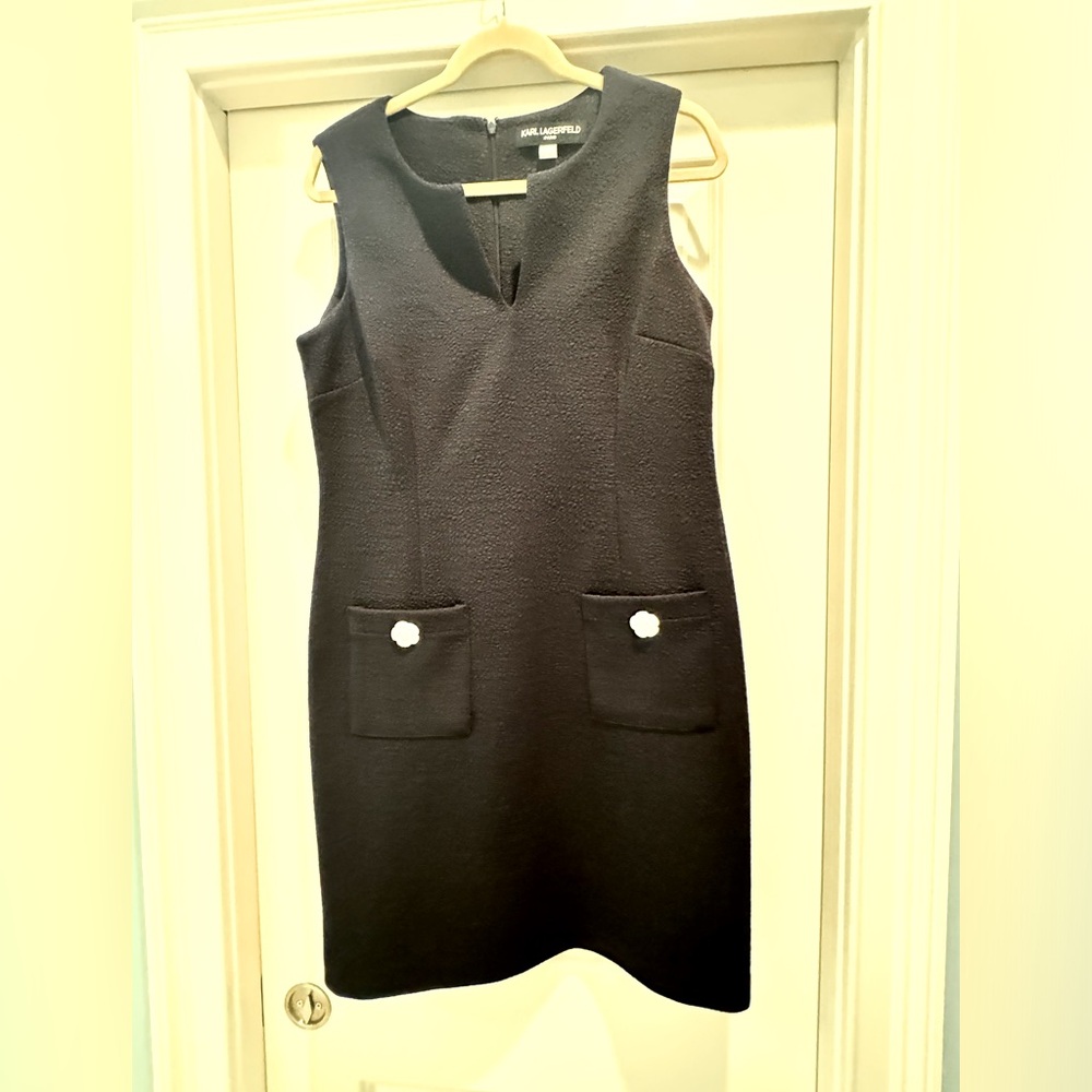 Karl Lagerfeld dark navy dress size 12
